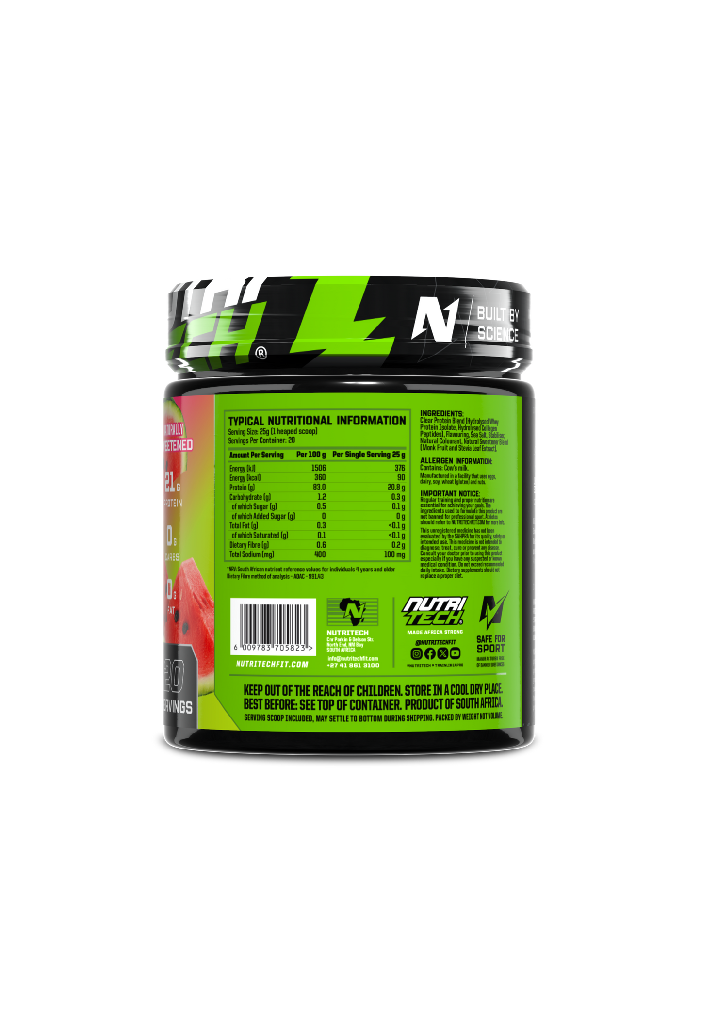 NUTRITECH CLEAR WHEY PROTEIN Watermelon 500g