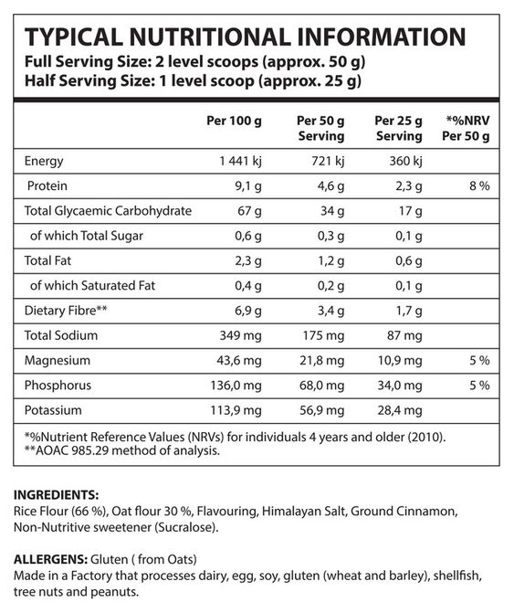Nutricon - Cream of Rice - 1 Kg