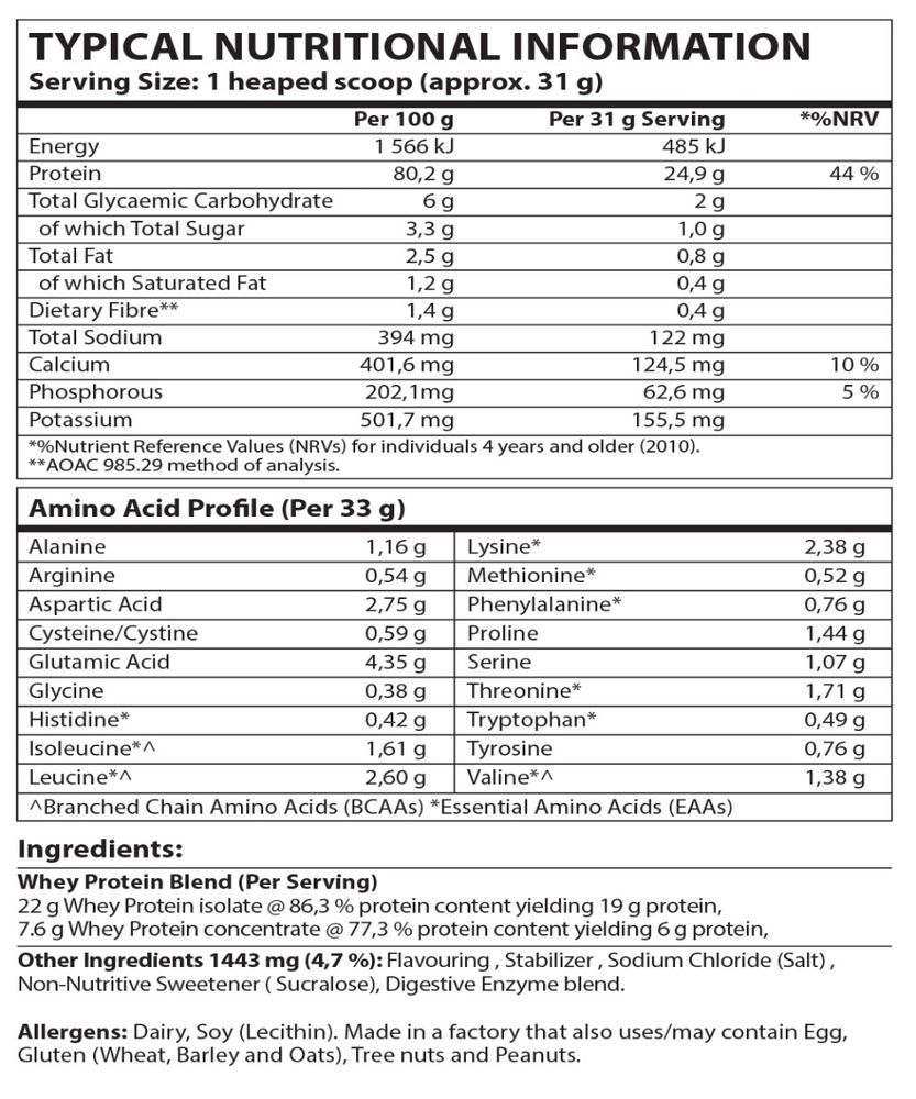 Nutricon - Whey + Isolate Vanilla 1.8kg