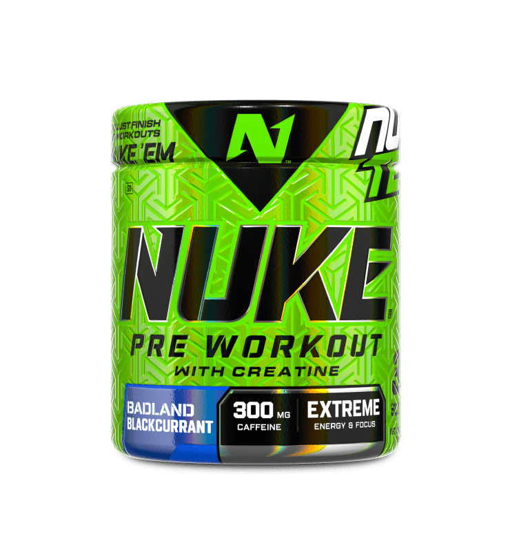 Nuke Original Pre-Workout Badland Blackcurrant 240g (30 Servings.)