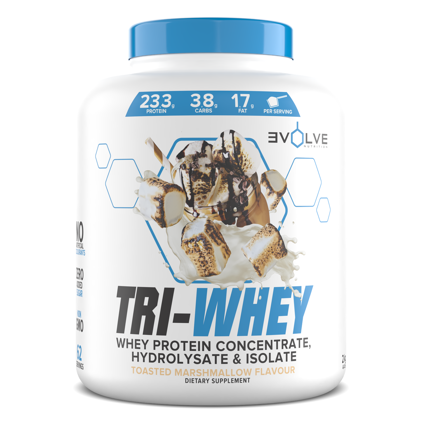 Evolve - Tri Whey - Toasted Marshmallow - 2kg (62 servings.)
