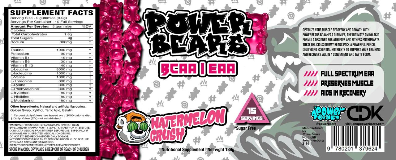 Power Bears - BCAA/EAA - Watermelon Crush