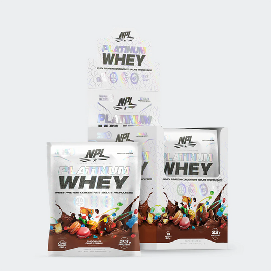 NPL Platinum Whey sachet 32g Choc Candy