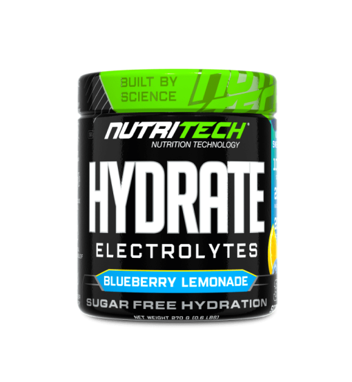 NUTRITECH Hydrate Electrolytes BlueBerry Lemonade 270g (30 servings.)
