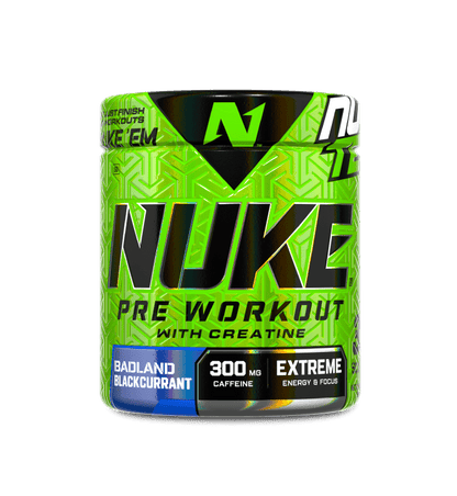 Nuke Original Pre-Workout Badland Blackcurrant 240g (30 Servings.)