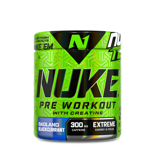 Nuke Original Pre-Workout Badland Blackcurrant 240g (30 Servings.)