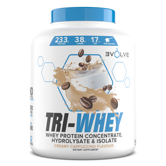 Evolve - Tri Whey - Creamy Cappuccino - 2kg (62 servings.)