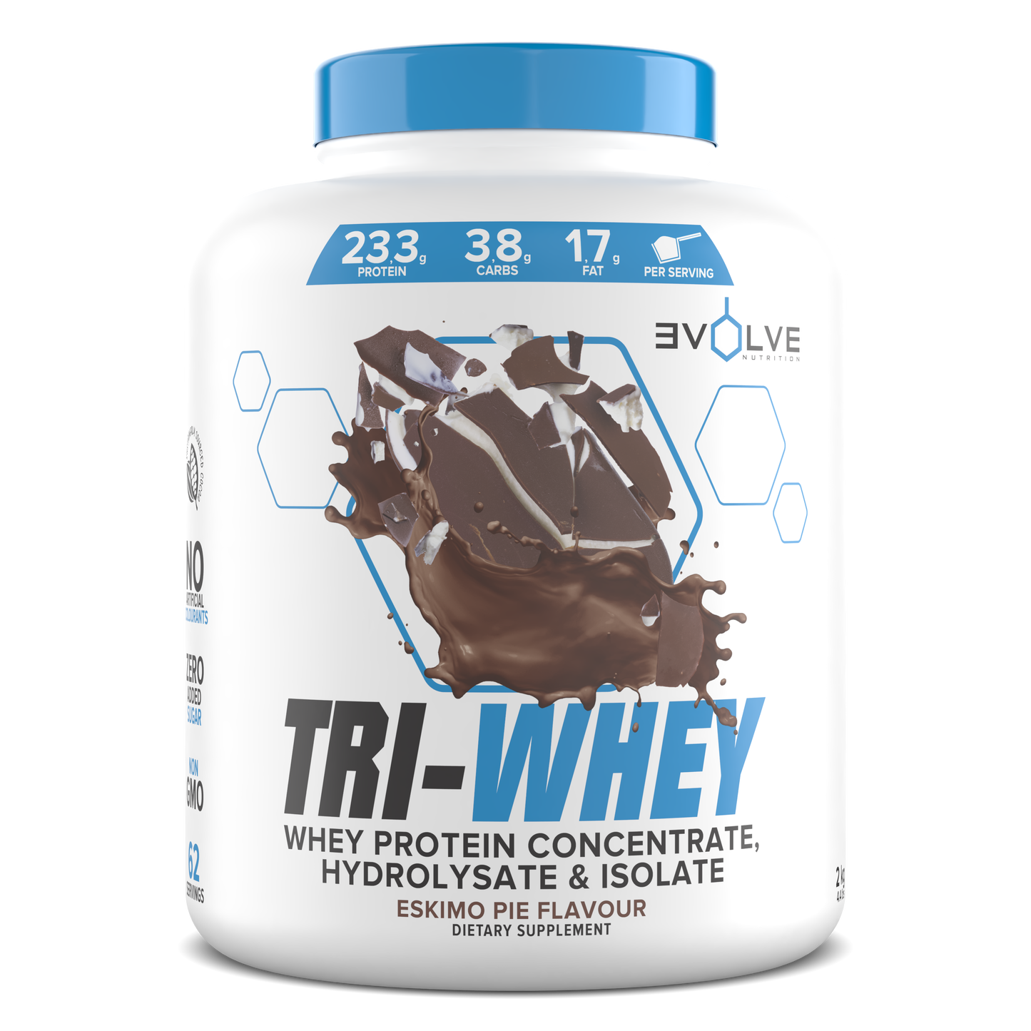 Evolve - Tri Whey - Eskimo Pie - 2kg (62 servings.)