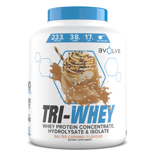 Evolve - Tri Whey - Salted Caramel - 2kg (62 servings.)