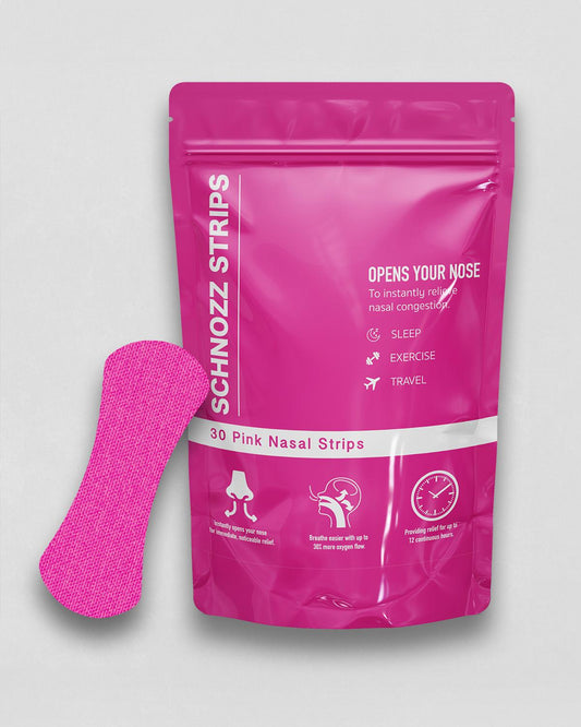 Schnozz - Nasal Strips - Pink - 30 Day Supply