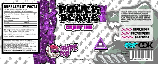 Power Bears - Creatine - Grape pop