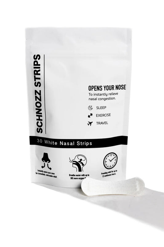 Schnozz - Nasal Strips - White - 30 Day Supply